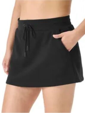 Athleta Black Drawstring Athletic Skort with Pockets Size Small